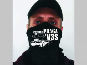 Legenda Praga V3S univerzálna elastická multifunkčná šatka vhodná na prekritie úst a nosa aj na turistiku pre chladenie krku v horúcom počasí